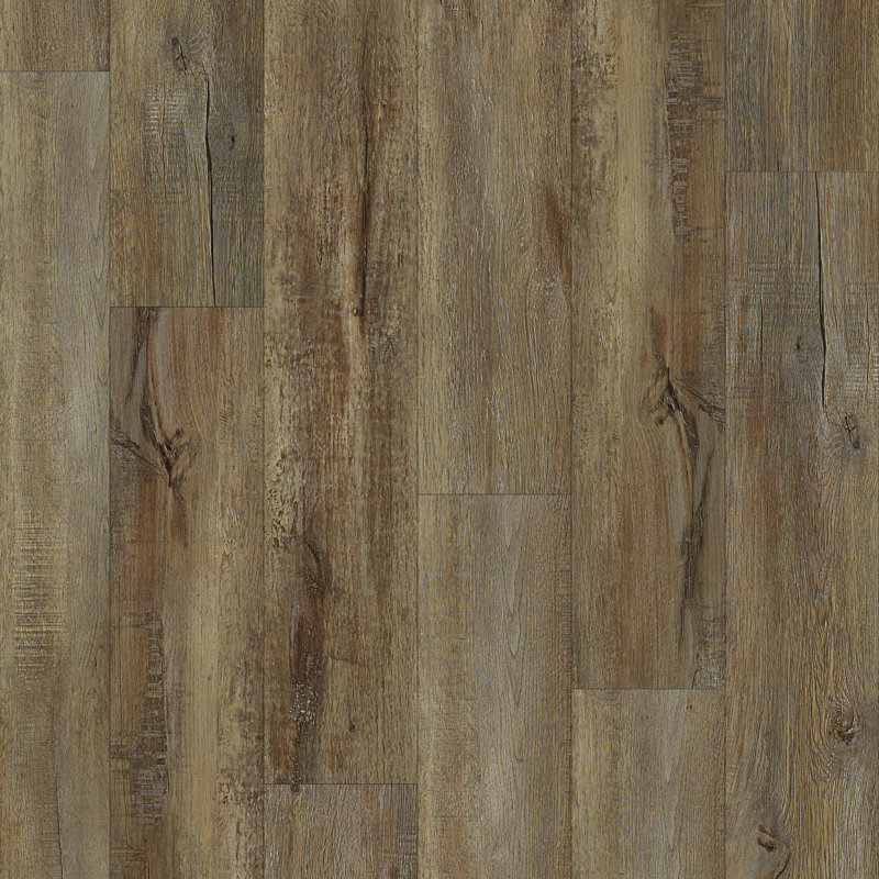 Shaw Encounter Plus 7" x 48" x 4.4" Luxury Vinyl Plank, Weathered Oak