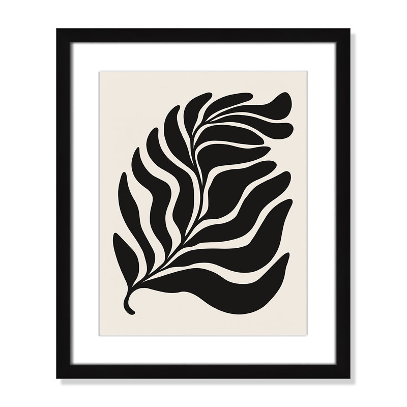 «Flow of Nature Print» par Royle, L 16 po x H 19 po, Imprimé mat, Satin Black