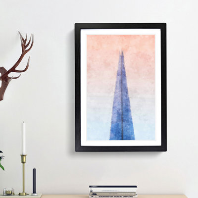 The Shard in London - Picture Frame Painting Print