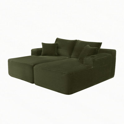 L-Shaped Cloud Couch with Chaise