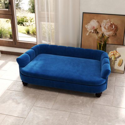 Upholstered Velvet Pet Bed