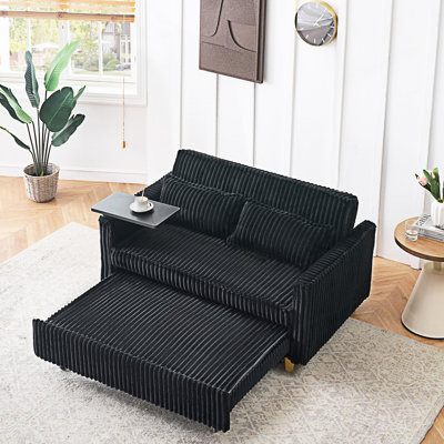 Pull-Out And Push-In Sofa With A Movable Tabletop And Usb Ports, Living Room Couch