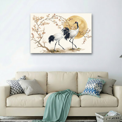 Ensemble de 1 tableau sur toile « Fleurs de grue »