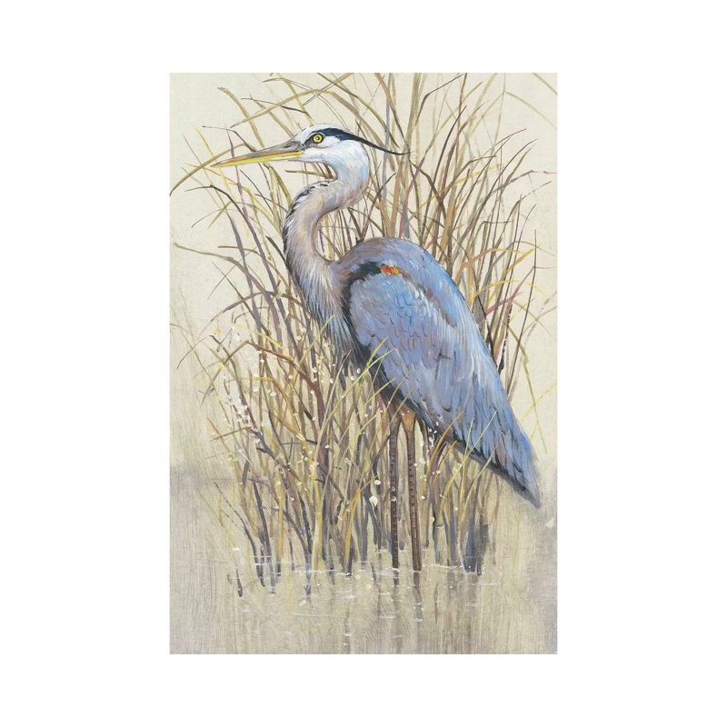 «Wading II» par Timothy O 'Toole - impression d'art graphique, Toile tendue, H 18 po x l 12 po x 1,5 po
