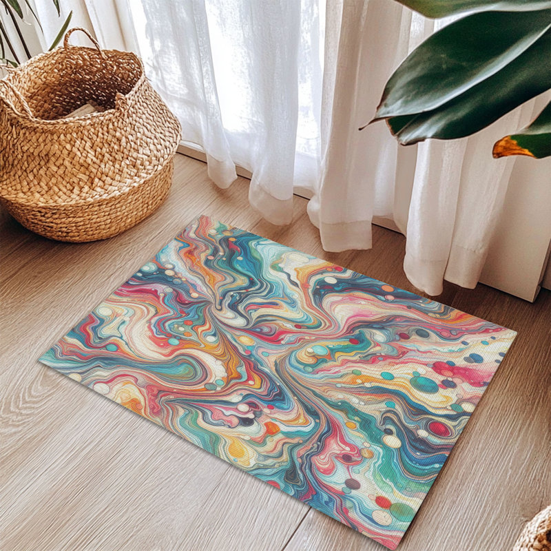 Tapis tressé Marble Flow, Rectangulaire 3 pi x 5 pi