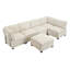 Canapé modulaire modulaire en U avec méridienne réversible Canapé modulaire modulaire, canapé convertible 6 places-1980501316