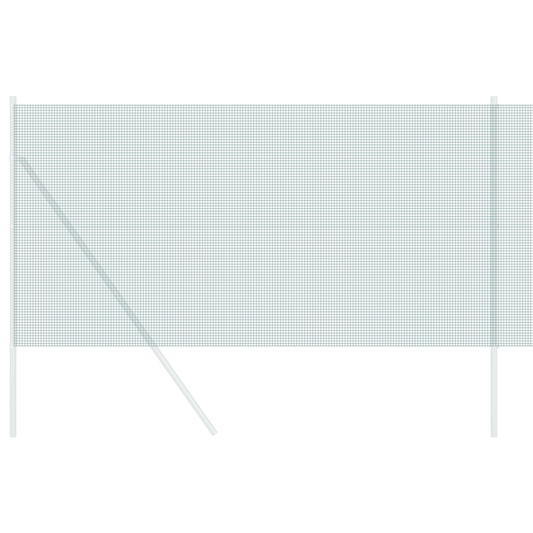 Vidaxl Welded Wire Fence Galvanised Steel