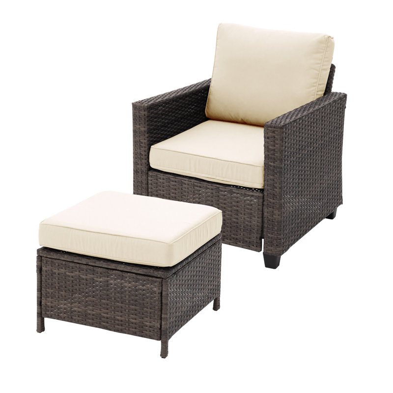 Méridienne d'extérieur Brandtley, Beige