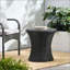 Table en sablier en sablier sans plateau en verre