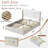 Braya Upholstered Platform Storage Bed With 4 Drawers,White Full-353337525-353337515