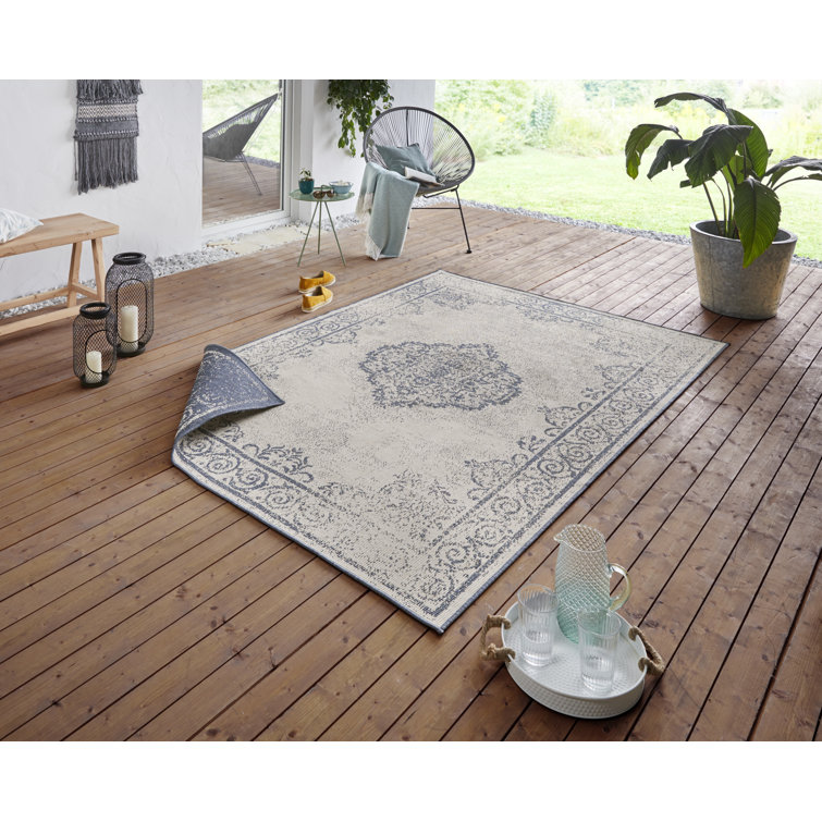 Cebu Flatweave Faded Blue Rug