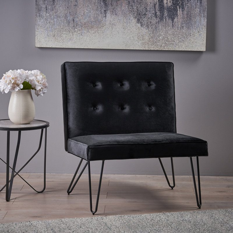 Fauteuil de chambre 30 po Danjela, Noir 