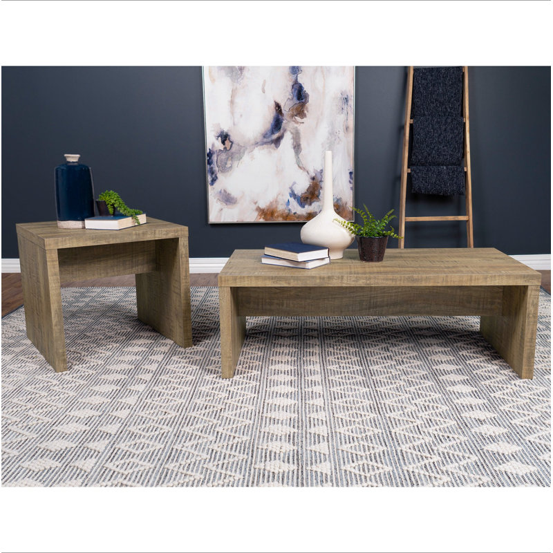 Ensemble de table basse et de table de bout 2 pièces Brianna Mango