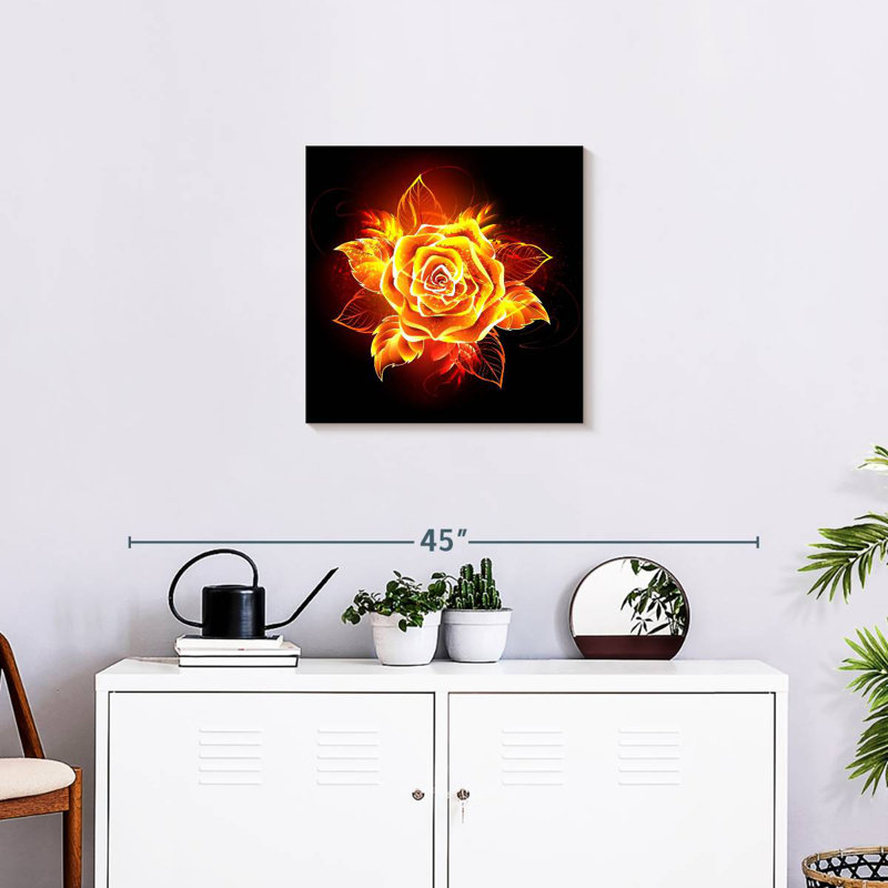 Rose flamboyant Harnek, H 20 po x l 20 po