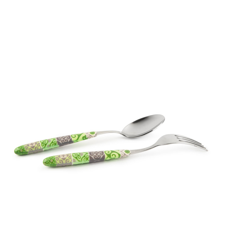 24 Pieces Cutlery Set, Green