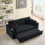 Canapé-lit extensible 80 po en velours côtelé avec porte-gobelet-1393817066