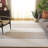 Krislee Hand Tufted Wool/Cotton Striped Rug in Beige/Ivory-1742171154