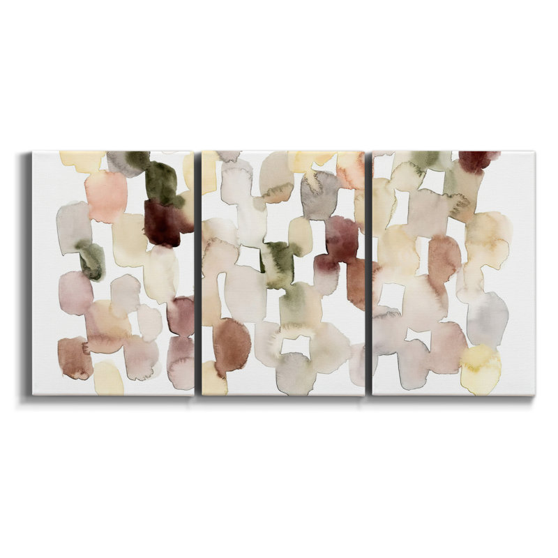 From Above II - Ensemble de 3 toiles tendues, H 48 po x l 96 po x P 2 po