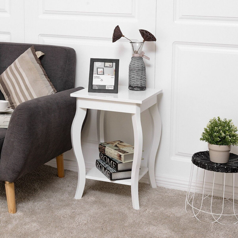 Jacquelin Side Table Set, White