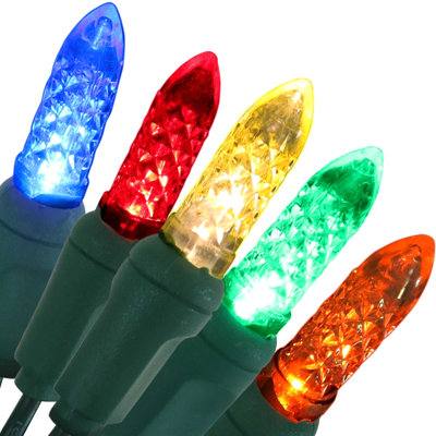 70 LED 21' M6 Faceted Christmas String Lights