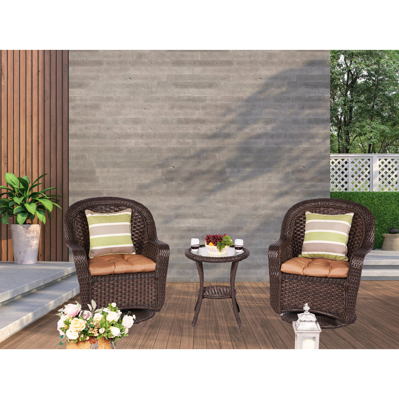 Wicker 2 - Person Patio Conversation Set