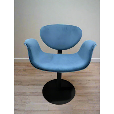 Swivel Tulip Chair with 180-Degree Swivel and Upholstered Seat – Modern Dining, Office, or Accent Chair by Orren Ellis