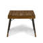 Table d'appoint pliable en bois avec sangle d'eau et attrait tissé, noir et brun, P 19,72 po x l 13,36 po H 16 po, aucun assemblage requis pour un aspect pratique immédiat Charisme, utilisation nécessaire