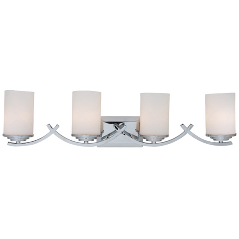Qualls 4 - Light Vanity Light, Chrome, White