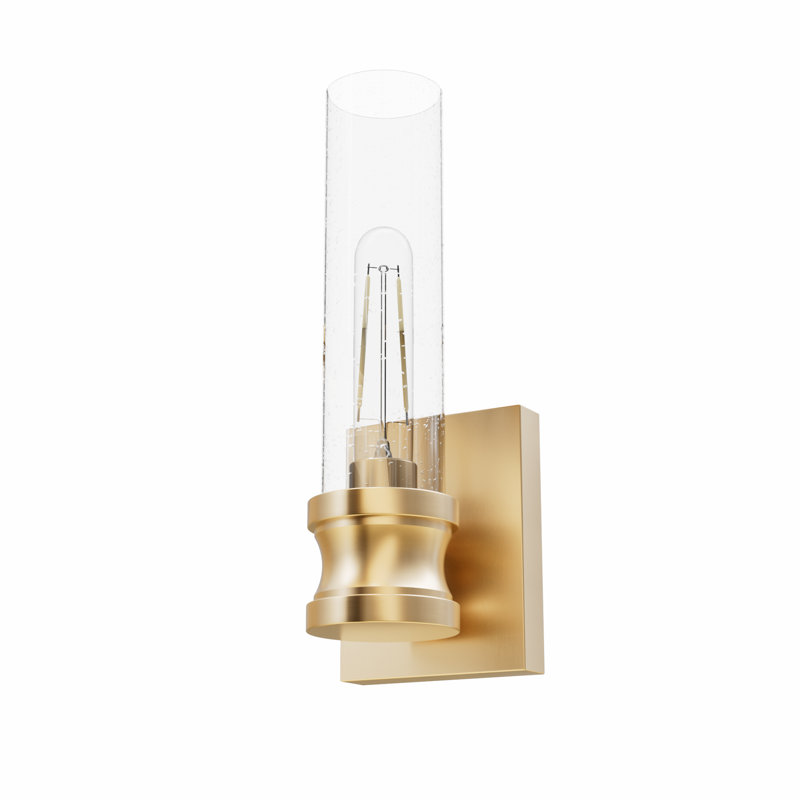 Lenlock Aluminum Armed Sconce, Clear, Alturas Gold