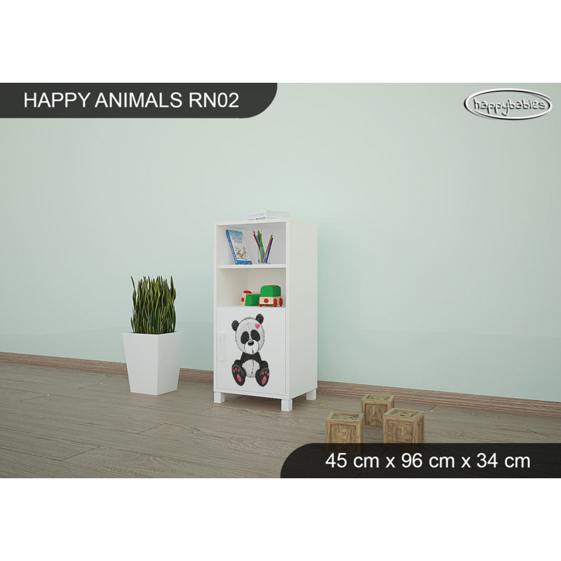 45cm W Animals Kids Cube, White