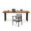 Ensemble de bureau rectangulaire en bois massif 70,87 "noyer clair