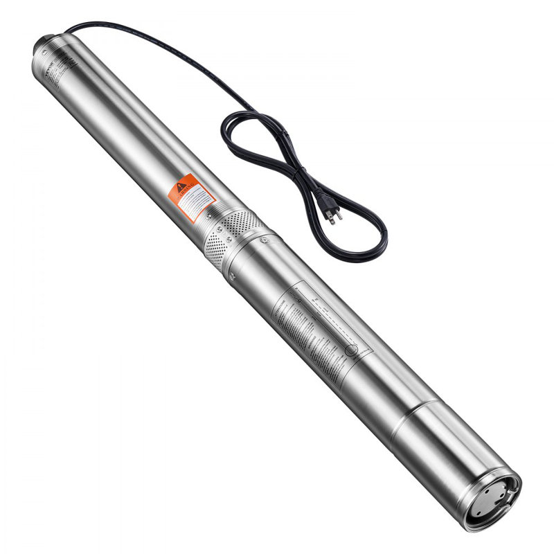 Pompe à eau submersible 2HP avec pompe à eau profonde 31,7 gallons par minute 450 pieds