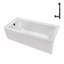 Streamline 60 in. x 30 in. Acrylic Left-Hand Drain Alcove Bathtub With External Drain-101699047