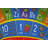 ABC Alphabet Numbers Educational Learning Game Play Non Slip Kids Oval Rug Carpet Classroom Playroom-1353067611