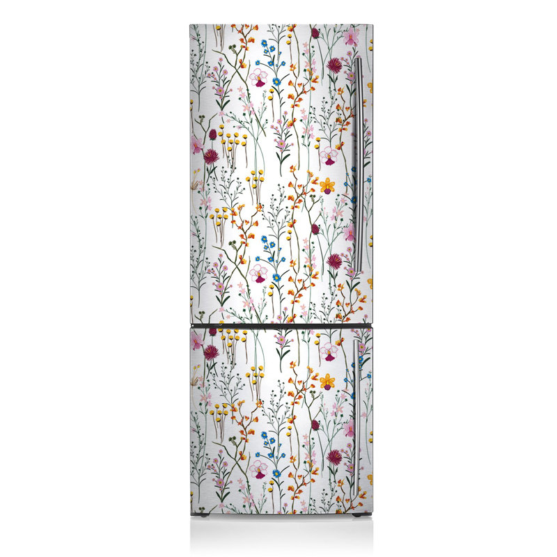 Field Flowers Freezer Door Sticker