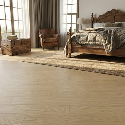 0,59 po T x 47,64 po L 6,5 po W Plancher de bois franc d'ingénierie à rainure et languette (4,3 pieds carrés)
