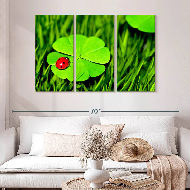 Harnek Four Leaf Clover Ladybug, 32" H x 50" W