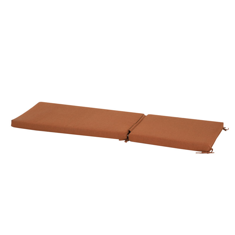 Noah Outdoor Chaise Lounge Cushion, Orange, Orange