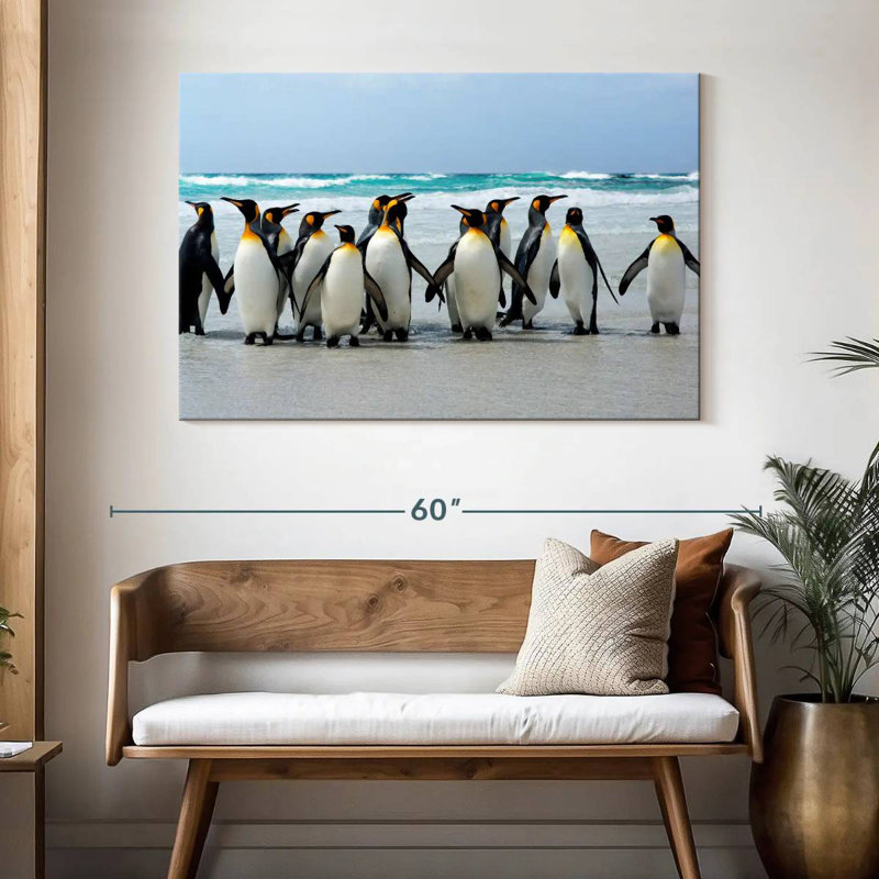 Congregation Of Penguins, 32" H x 48" W