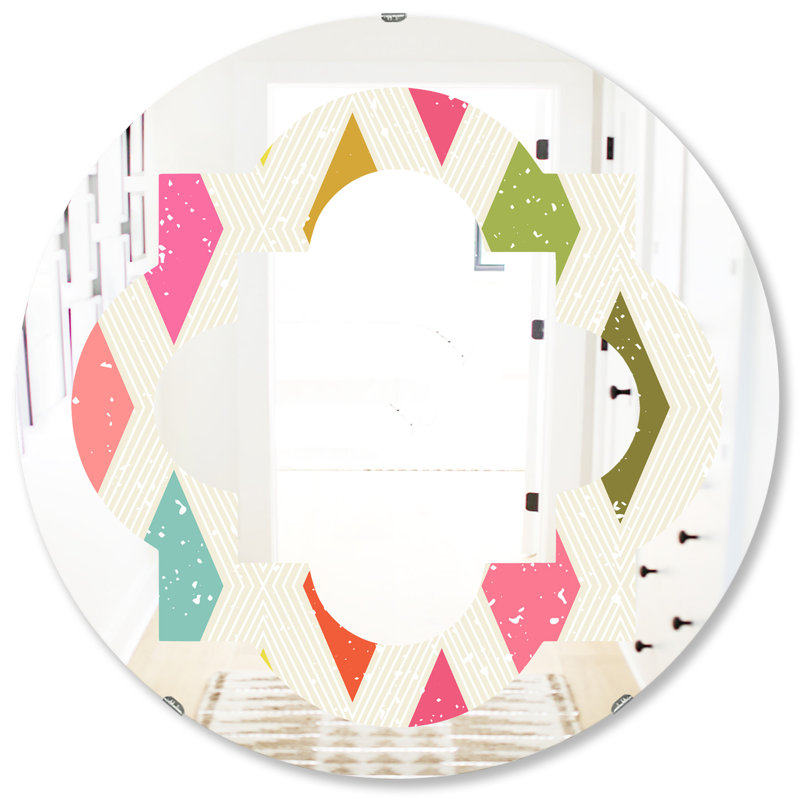 Miroir mural éclectique Quatrefoil Diamond III, H 31,5 po x l po