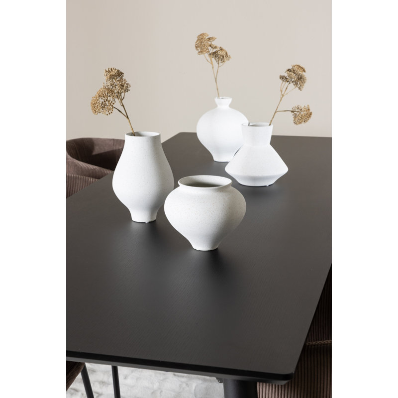Lolas 6 - Person Dining Set, Brown, Brown