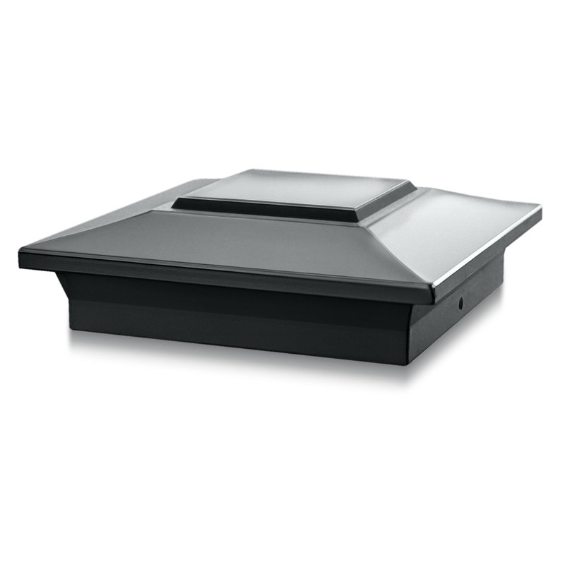 Classy Caps Aluminum Post Cap, Black