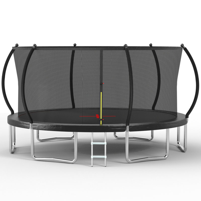 YC 16FT - Trampoline citrouille - Srandard - Noir
