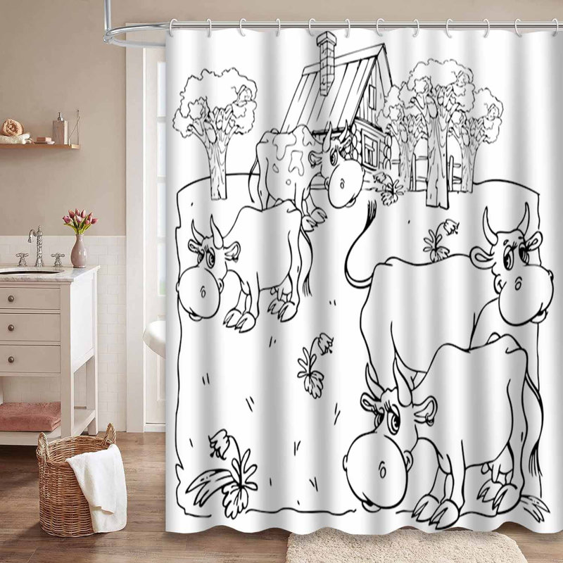 Rideau de douche rouge imperméable, rideaux de douche pour la salle de bain avec 12 crochets, L 72 po x l 84 po