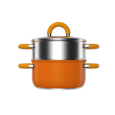 4 QT Steamer For Cooking, Vegetable Steamer Pot, Stainless Steel Oranger Pot With Lid And Steaming Basket, Compatible With All Stovetops, Dishwasher Safe