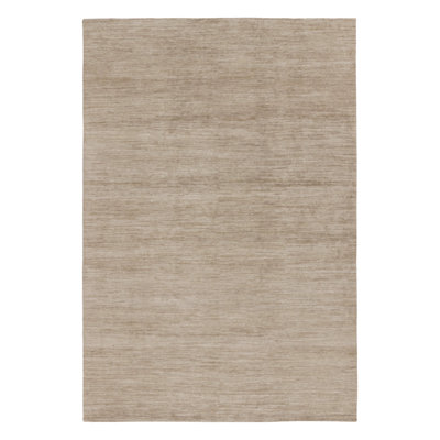 Contemporary Oversized Textural Linen Rug by Rug & Kilim, India, Sand Brown