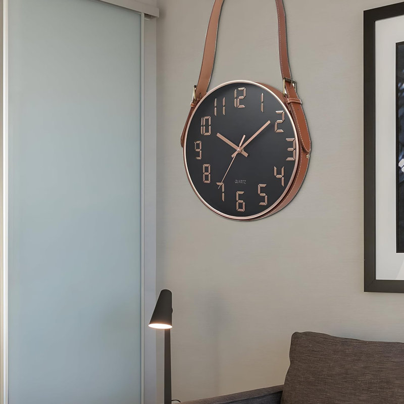 Allabaksh Wall Clock, Black