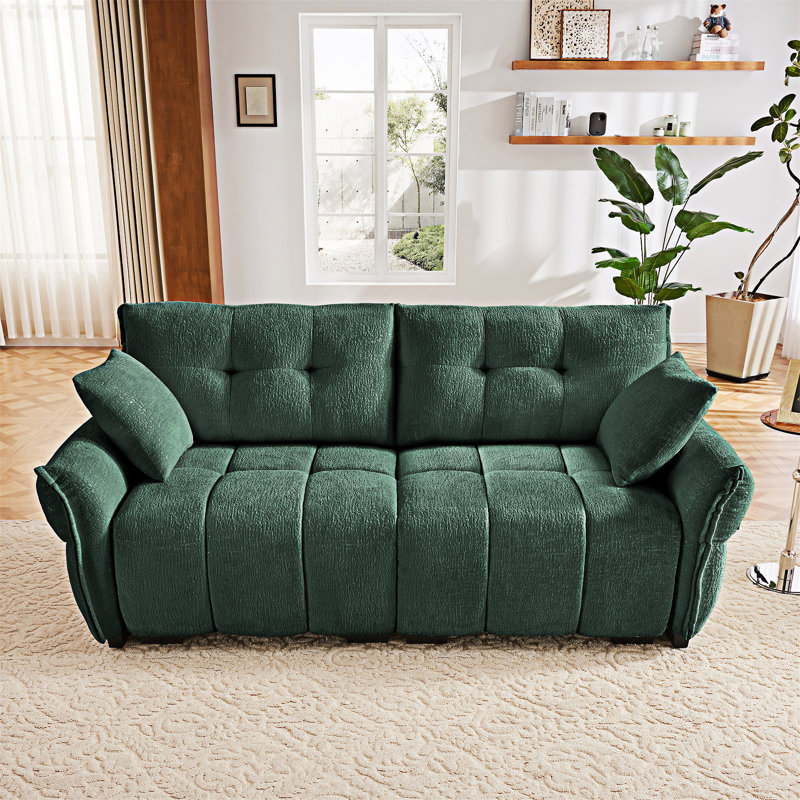 Upholstery Loveseat Sofa, Green