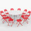 Table pliable 11 pièces et 10 chaises - Ensemble de pique-nique portable-111835956-111835958