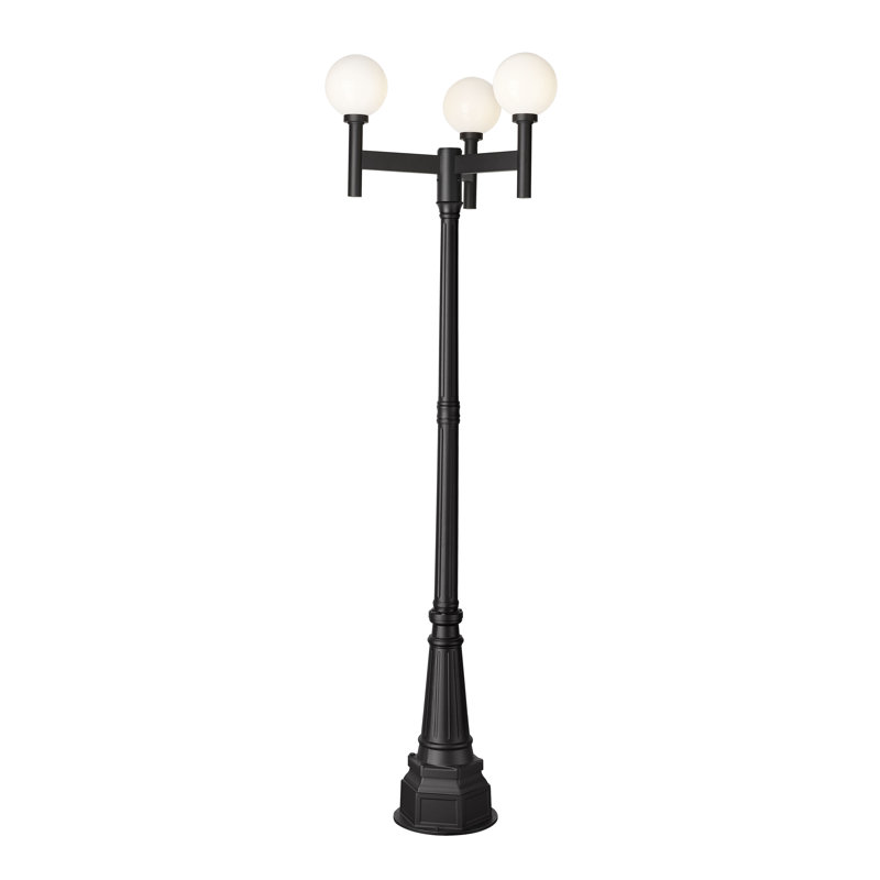 Luminaire d'extérieur 3 lumières Lonoke, Givré